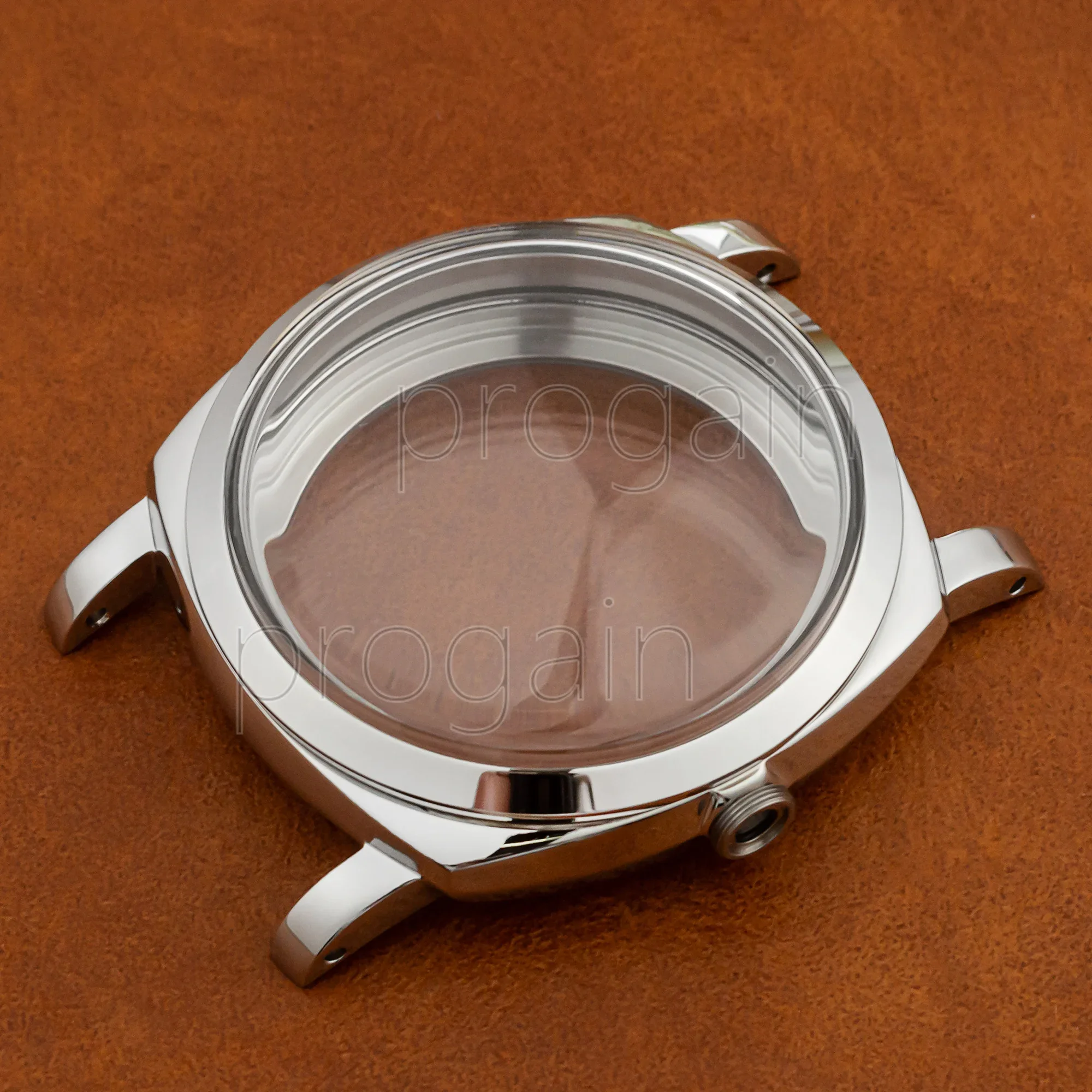 Classical Watch Case Hemispherical Stainless Steel 10 ATM Waterproof PAM 6154 ETA 6497/6498/ST 3600 Movement Watch Accessories