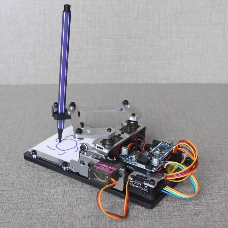MG90 XY Plotter Robot Arm APP Drawing Sketchboard Manipulator Tangan Untuk Arduino Robot Arm DIY Kit Programmable Robot Starter Kit