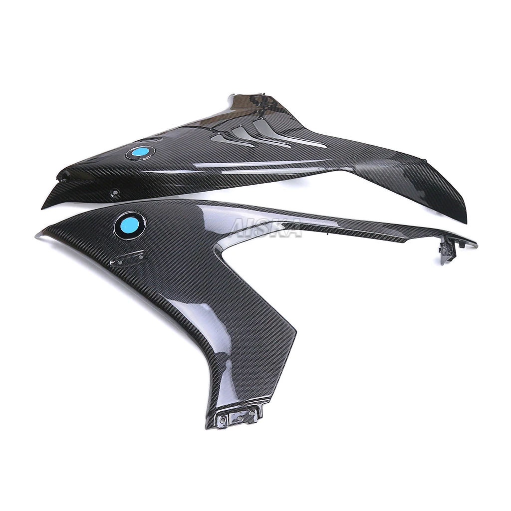 Motorcycle Accessories 3K Pure Dry Carbon Fiber Side Panel Fairing Air Deflector Wing Flank Spoilers For BMW M1000RR 2023 2024 view 3