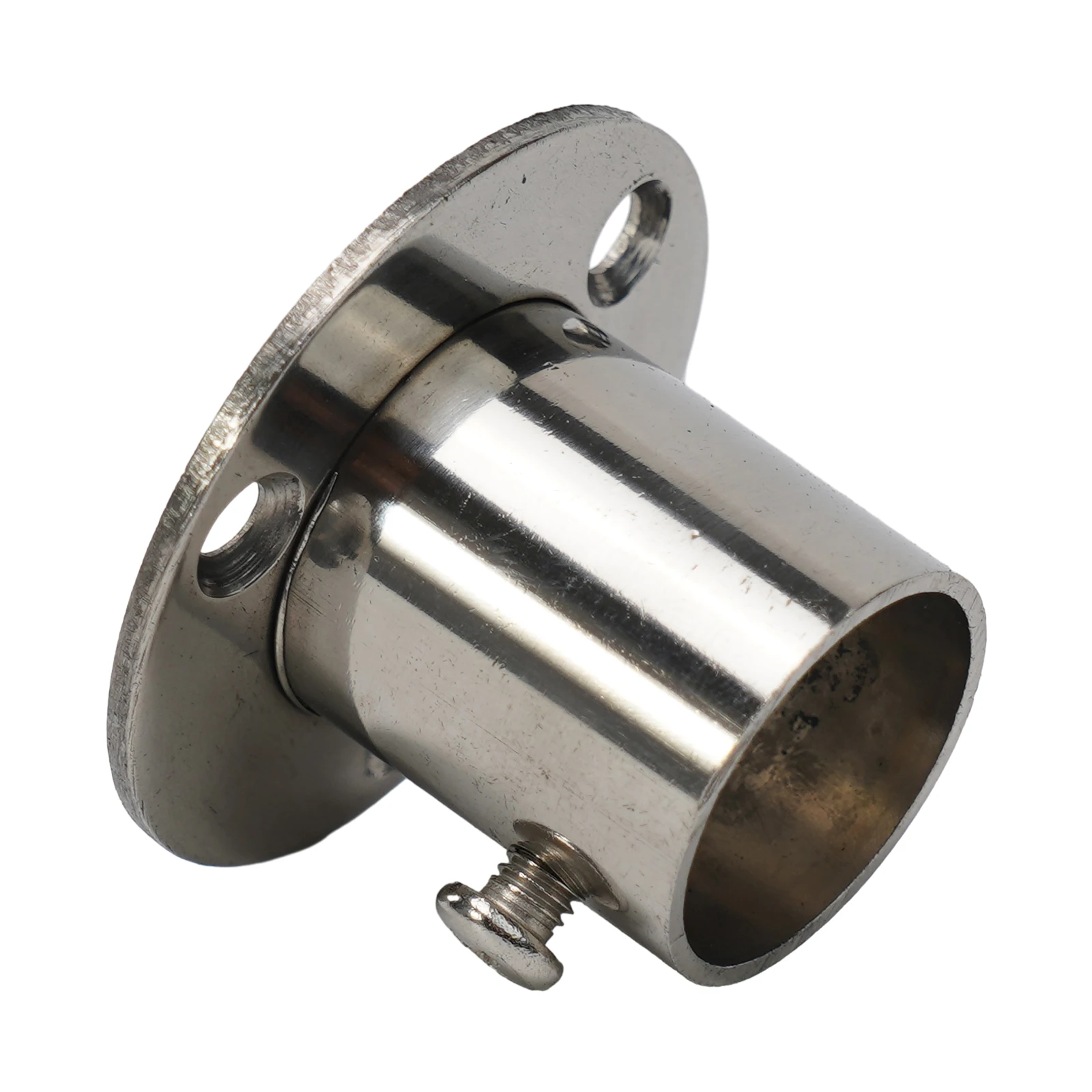 Clothes Storage 25mm 0.98 Steel Wardrobe Bracket Stainless Steel Bracket Clothes Hanging Bar Glossy Finish Stainless Steel