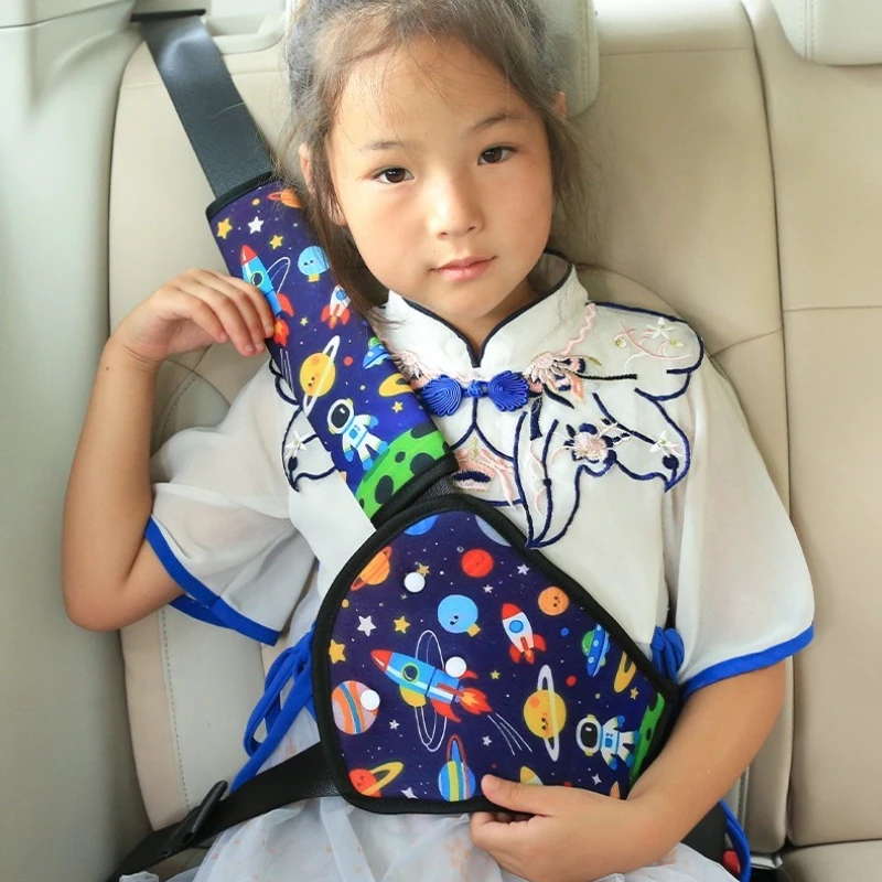 تعديل حزام مقعد الطفل سيارة مكافحة الرقبة الاطفال غطاء الكتف حزام الأمان الموضع حزام الأمان واقية مرساة حزام الأمان المثبت