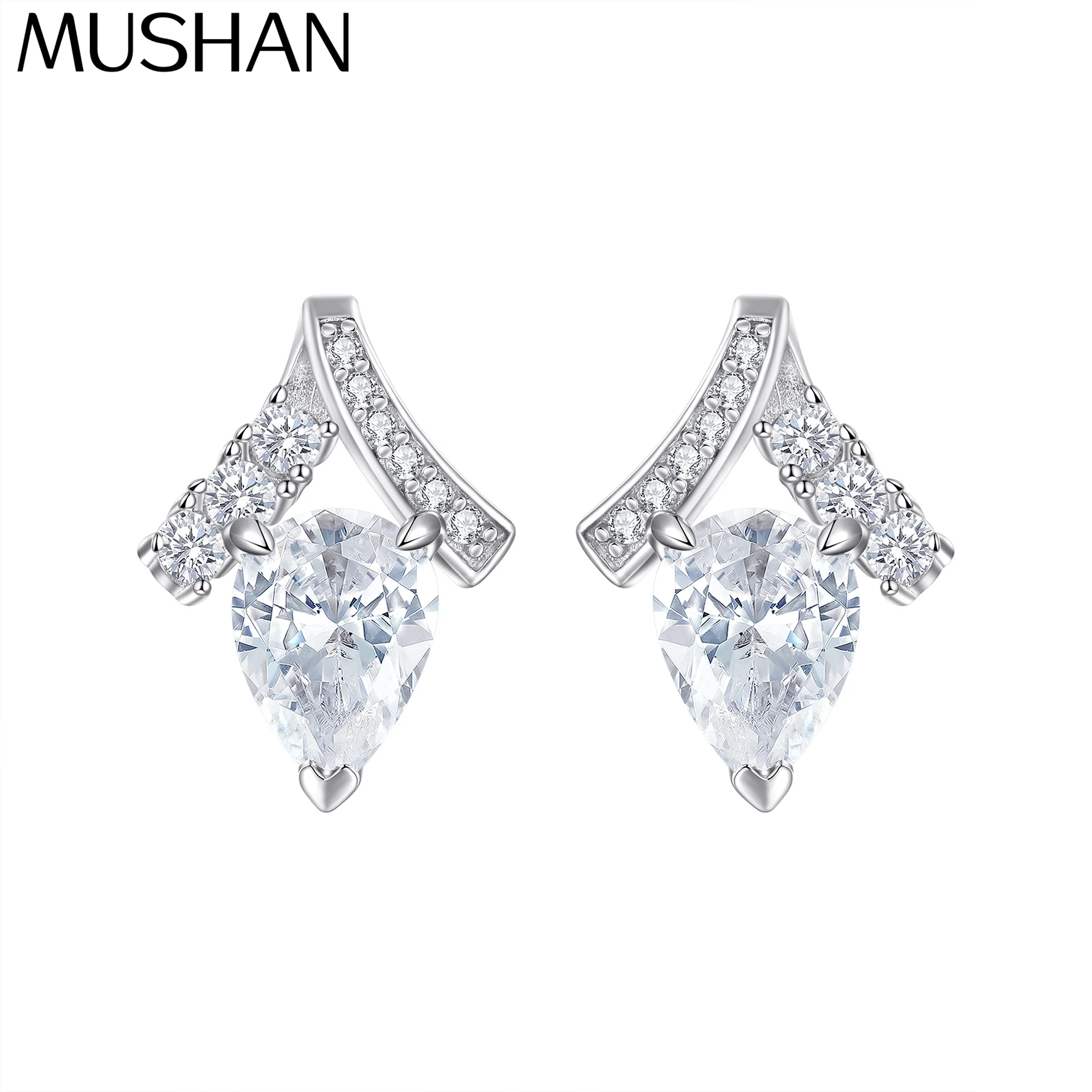 

Серьги-кольца MuShan из стерлингового серебра 925 пробы с цирконием класса 5А, повседневные, для женщин, с покрытием из золота 18 карат, изысканные ювелирные изделия