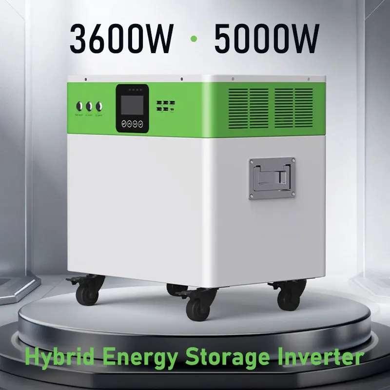 Factory 5000W Portable Power Station AC 230V DC Output USB Multi-Port Independent Switch Wheeled LCD Solar Generator Wholesale