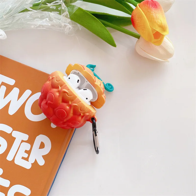 One Piece Devil Fruit For Airpods 4 Case 2024,Anime Silicone Protective Earphone Cover For Airpods Pro 2 Case/Airpods 3 2 1 Case