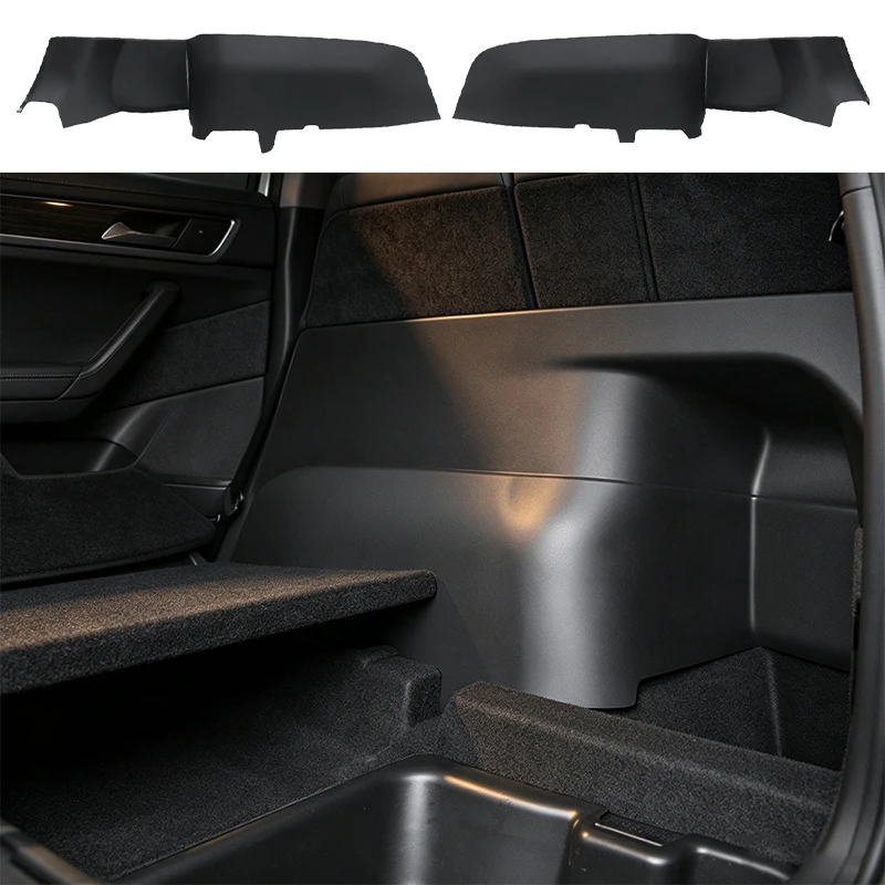 Car Rear Trunk Side Guards Anti-Kick Pad TPE Full Coverage Protection Pad Auto Interior Accessories For Tesla Model Y 2021-2024