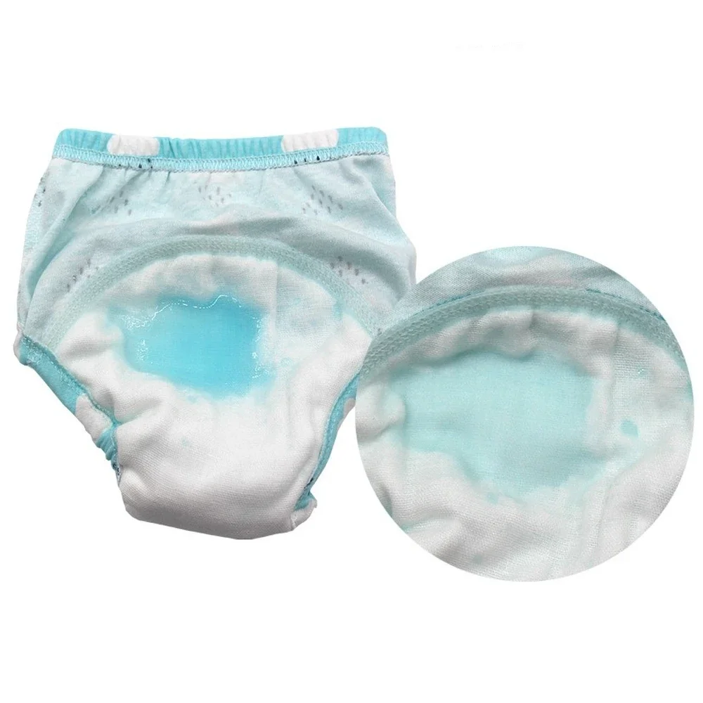 Cloth Diaper Panties Reusable Washable 6 Layers Crotch Baby Infant Toddler Waterproof Training Pants Cotton Changing Nappy