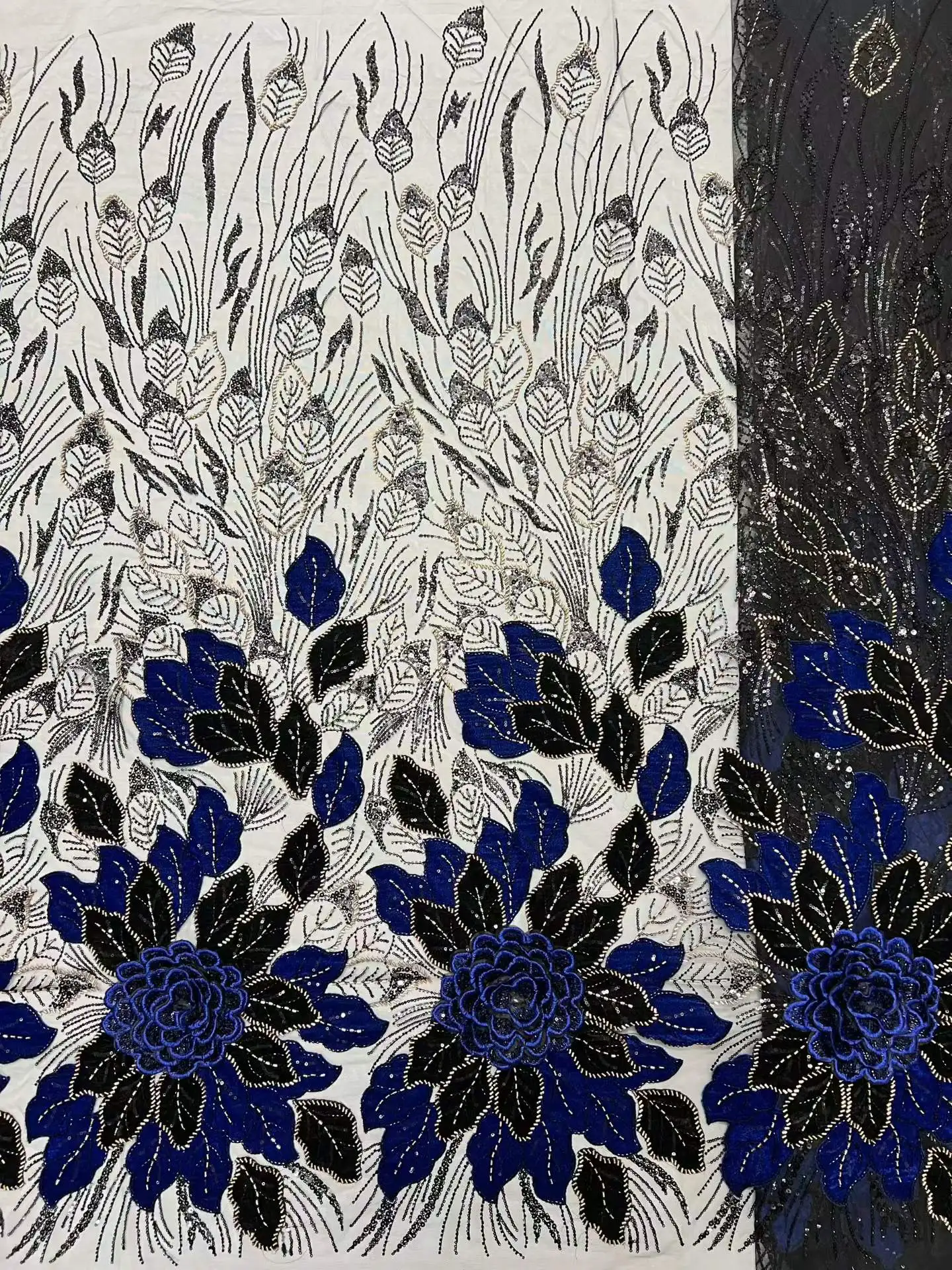 Tela de Encaje Africana de Luj - Sewing Velvet Fabric reseña y precio