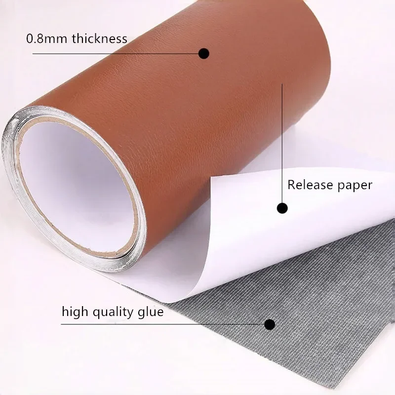 Picture 5: 300/500CM Self Adhesive Leather Repair Tape for Sofa Car Seats Handbags Jackets Furniture Shoes First Aid Leather Repair Patch