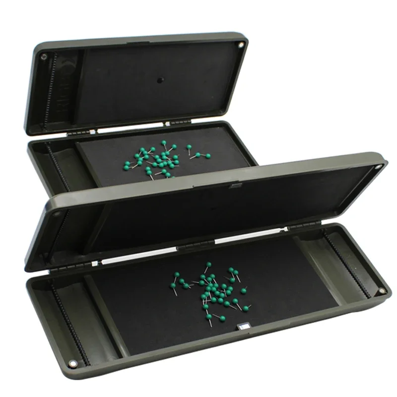 1-個鯉釣りアクセサリー収納ボックス鯉釣り糸ボックスピンヘアチョッドヘリコプターロニーリグ釣具