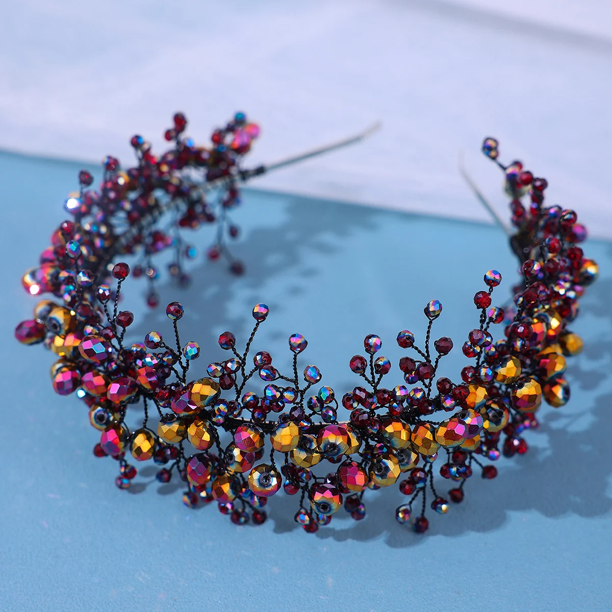 Baroque Vintage Handmade Crystal Bridal Hairbands For Wedding Hair Accessories Women Bridal Headbands Head Jewelry