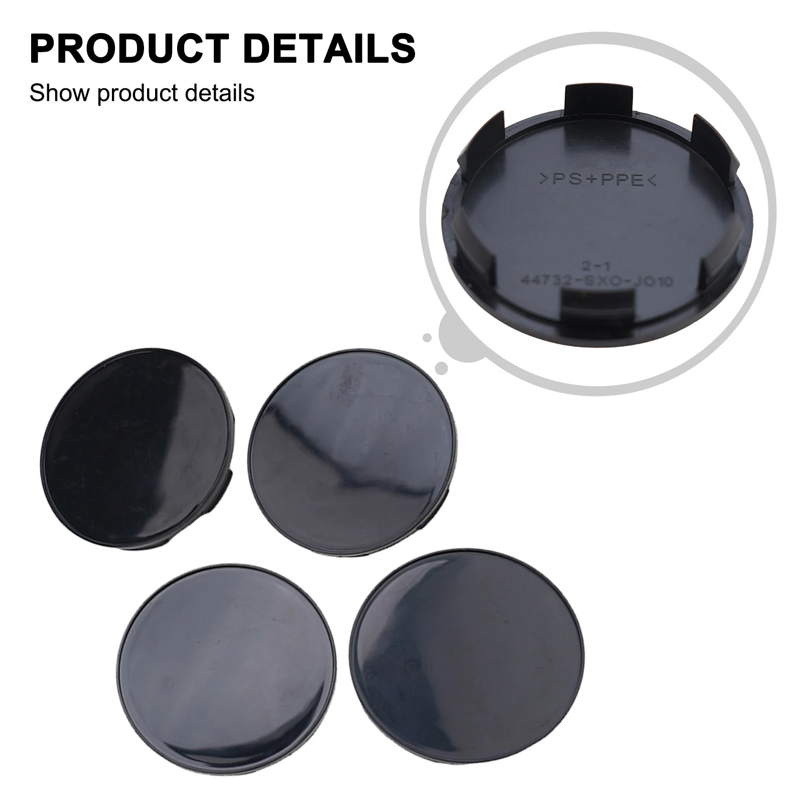 Wheel Center Cap Dress Up Your Wheels with 4PCS Wheel Centre Hub Cover Cap Set Black 64mm/70mm Easy to Install