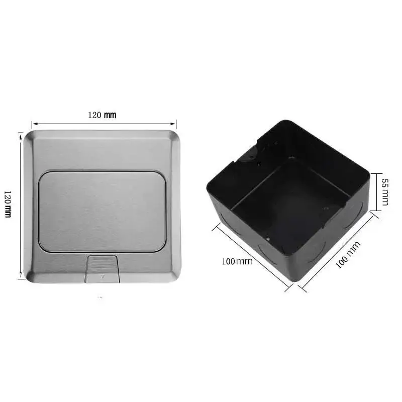 Pop-Up Desktop/Floor Socket EU/FR/US/UK/Universal Standard Metal Panel Aluminum Outlet Waterproof 250V Table Alloy Box 16A