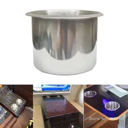 Recessed Stainless Steel Marine Boat Beverage Rack Drink Bottle Holder Rustproof Universal Yacht Modification Cup Holder