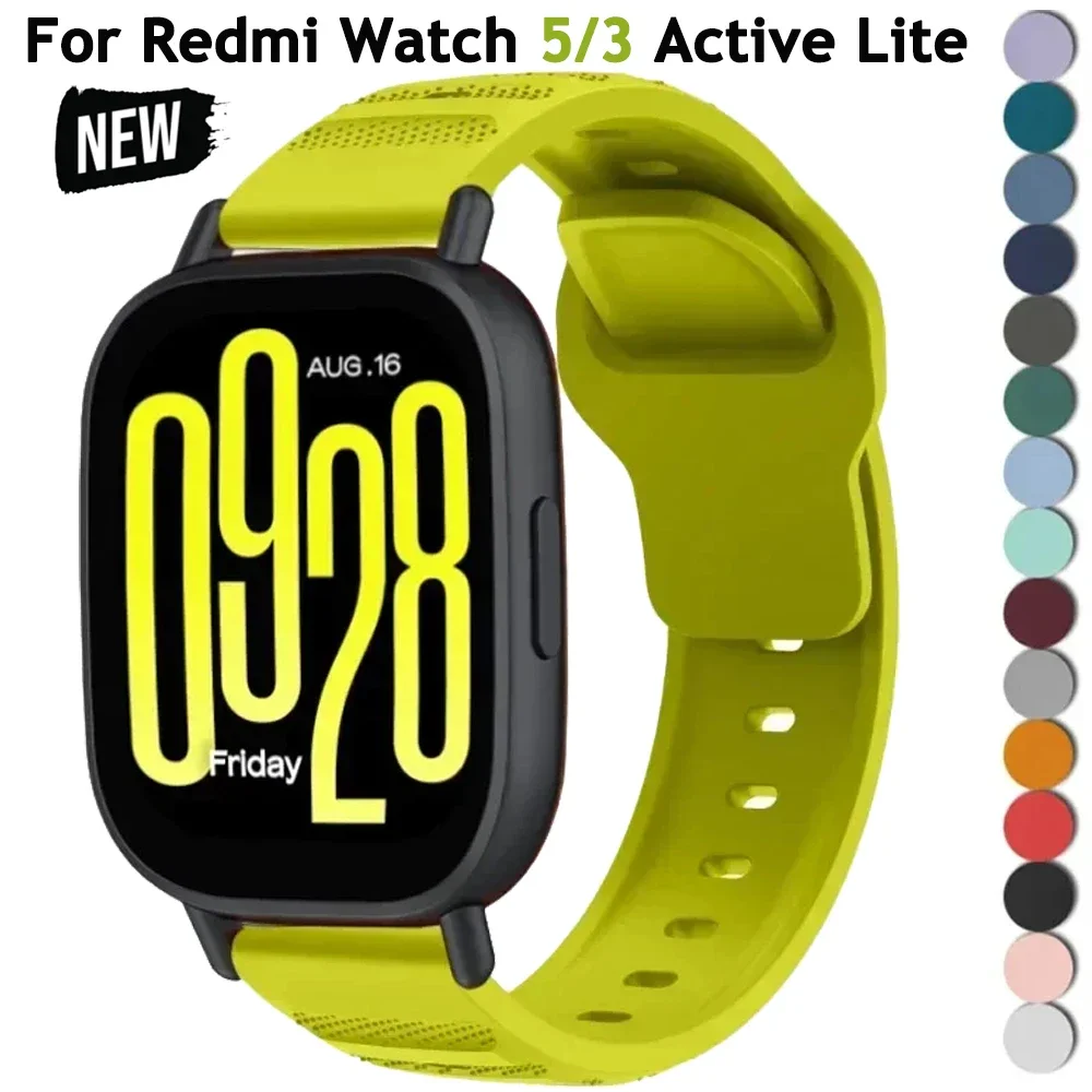 

Силиконовый ремешок для Redmi Watch 5 Active 5 Lite SmartWatch Sport Мягкий ремешок для Redmi Watch 3 Active 3 Lite Сменный браслет
