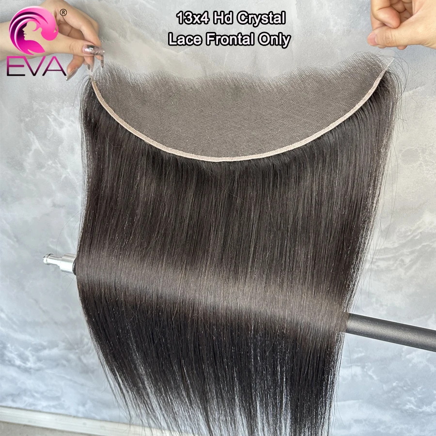 Eva 5x5 Hd Vetersluiting Recht 13x4 Kant Frontale Sluiting Handgebonden Sluitingen van echt haar Gratis Deel Hd Vetersluiting Pre Geplukt