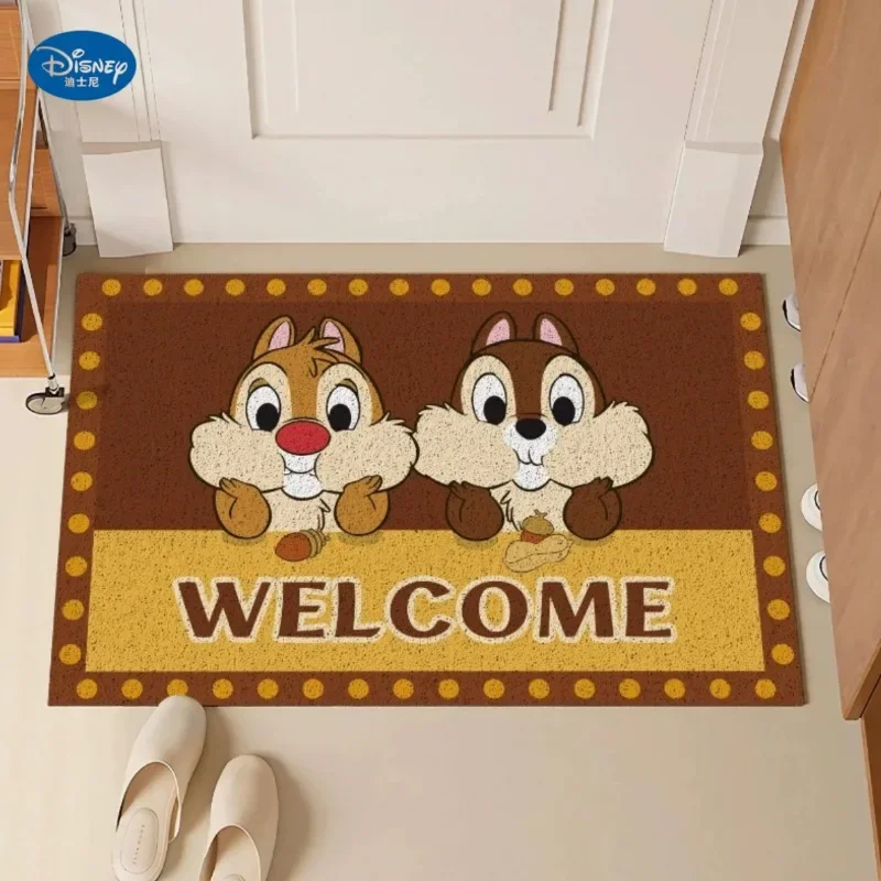 Disney Chip Dale animation peripheral cartoon cute print home entrance entrance mud and sand removal bathroom non-slip floor mat