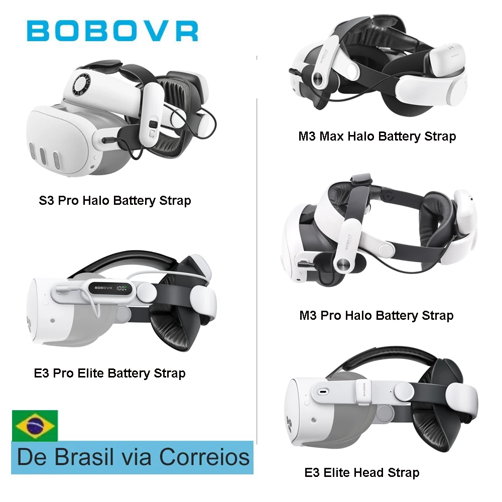 ブラジルから発送) BOBOVR ヘッドストラップメタクエスト 3 バッテリー