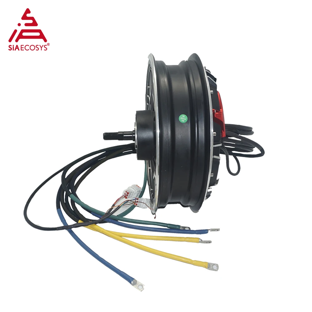 QSMOTOR New QS268 9000W 12*3.0inch V5 72V 160kph Hot Sale BLDC Hub Motor with ND721200 Controller for Electric Motorcycle