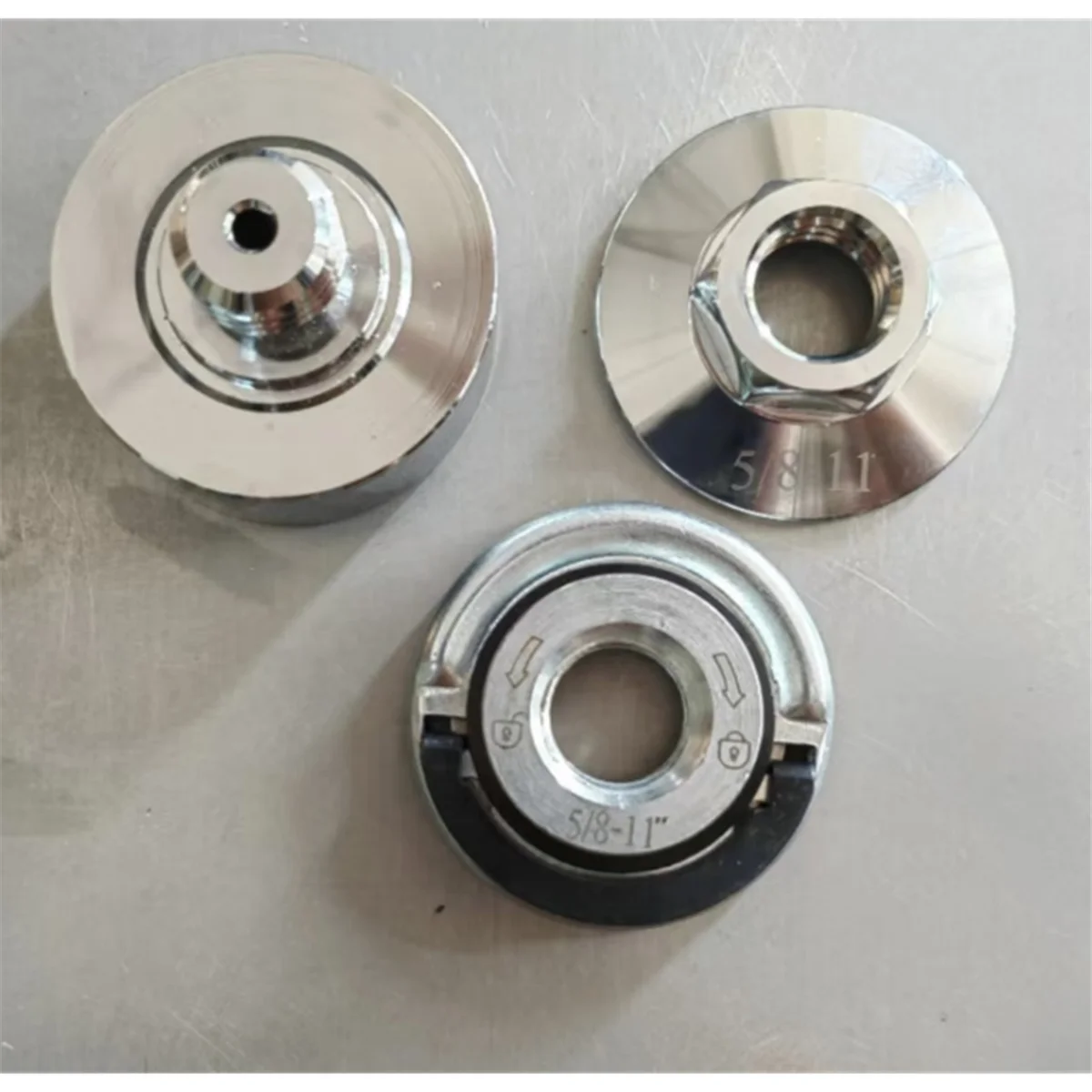 A83Z 3 Pieces X-Lock Adapter Grinder Adapter Set to 5/8inch Thread, Angle Grinder Adapter for Cutting Discs and Sanding Discs