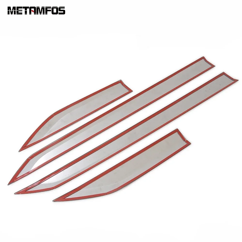 اكسسوارات لسوبارو فورستر SK 2019-2021 2022 2023 2024 الفولاذ المقاوم للصدأ الباب الجانب خط قطاع الجسم تنورة صب تقليم تصفيف السيارة #5