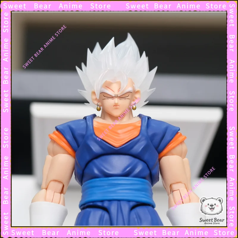 نونو مخصص لعبة دراغون بول فيجيتو SSJ الأبيض الله/الغريزة الترا/SSB الشعر والوجه اكسسوارات مجموعة عمل الشكل SHF أنيمي نموذج اللعب #3