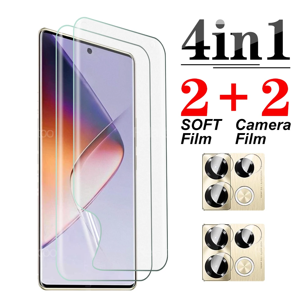 4in1 Hydrogel Film lens film For Infinix Note 40 Pro 6.78\