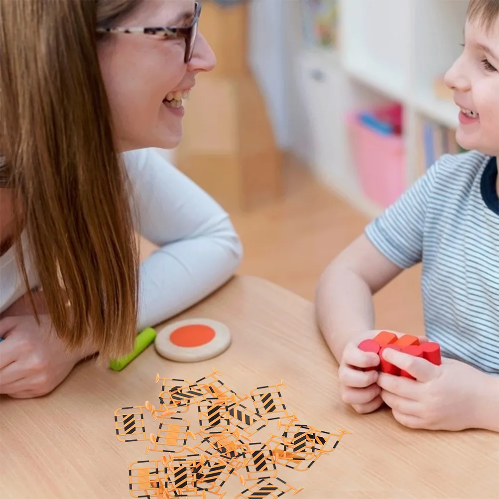 

1Set Plastic Mini Traffic Cones Educational Set for Kids Road Learning Motor Coordination Fun Sign Toy