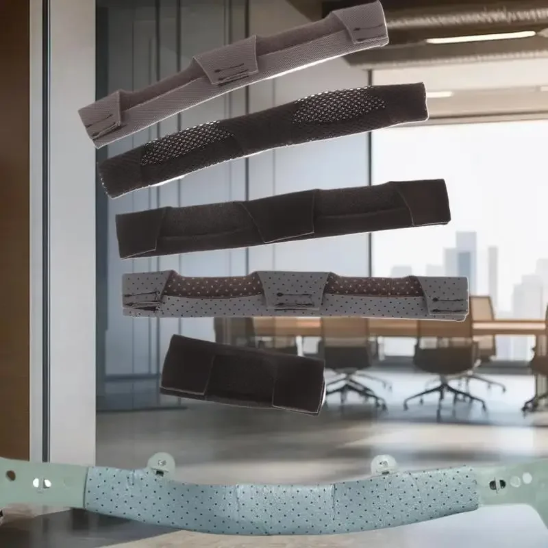 حزام عصابة رأس بوسادة هوائية باللون الرمادي والأسود، قطعة واحدة من بطانات إسفنجية للقبعة الصلبة، أداة خوذة عالمية مضادة للتعرق #2