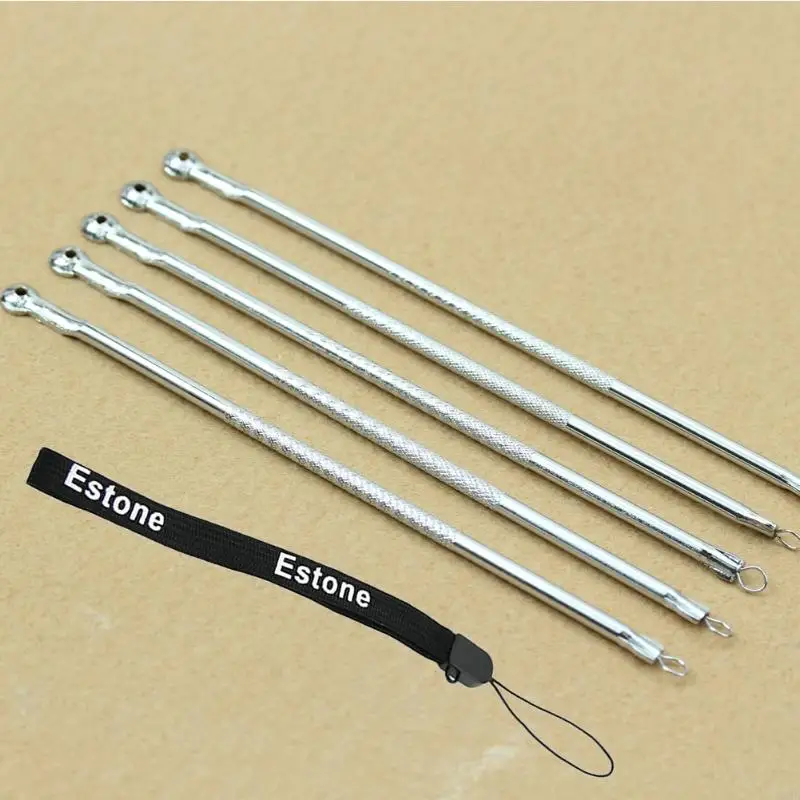 L8rd 5pcs Blackhead Comedone Edelstahl Acne Pickel Blahis Extraktorentfernernadeln