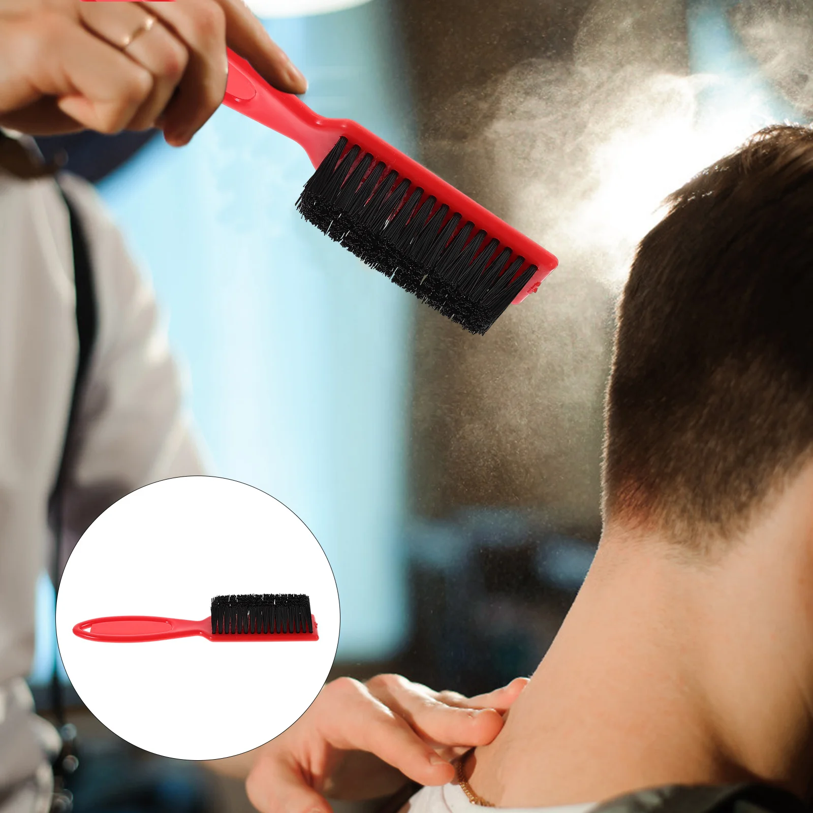 

Beard Brush for Men Long Shredded Bristle Grooming Tool Barber Salon Hairdressing Dust Cleaner Face Shaving Brush Neck Duster