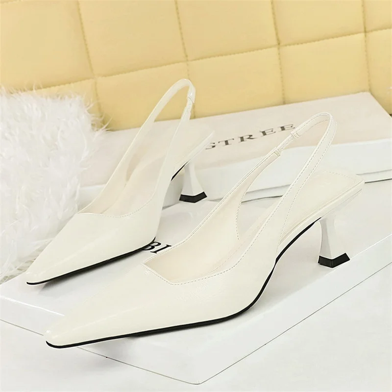 Bigtree Lente Mode Pumps Vrouwen Dunne Lage Hakken Puntige Neus Uitgeholde Elegante Schoenen Streetstyle Zapatos De Mujer