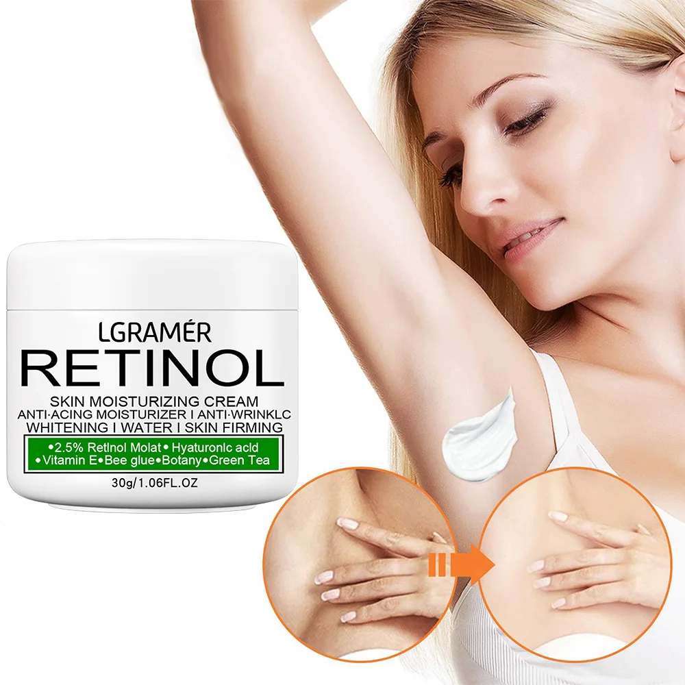 LGRAMER Retinol Brightening Cream for Private Part Brighten Dark Skin Permanent for The Whole Body Underarm Elbow Knee Buttocks