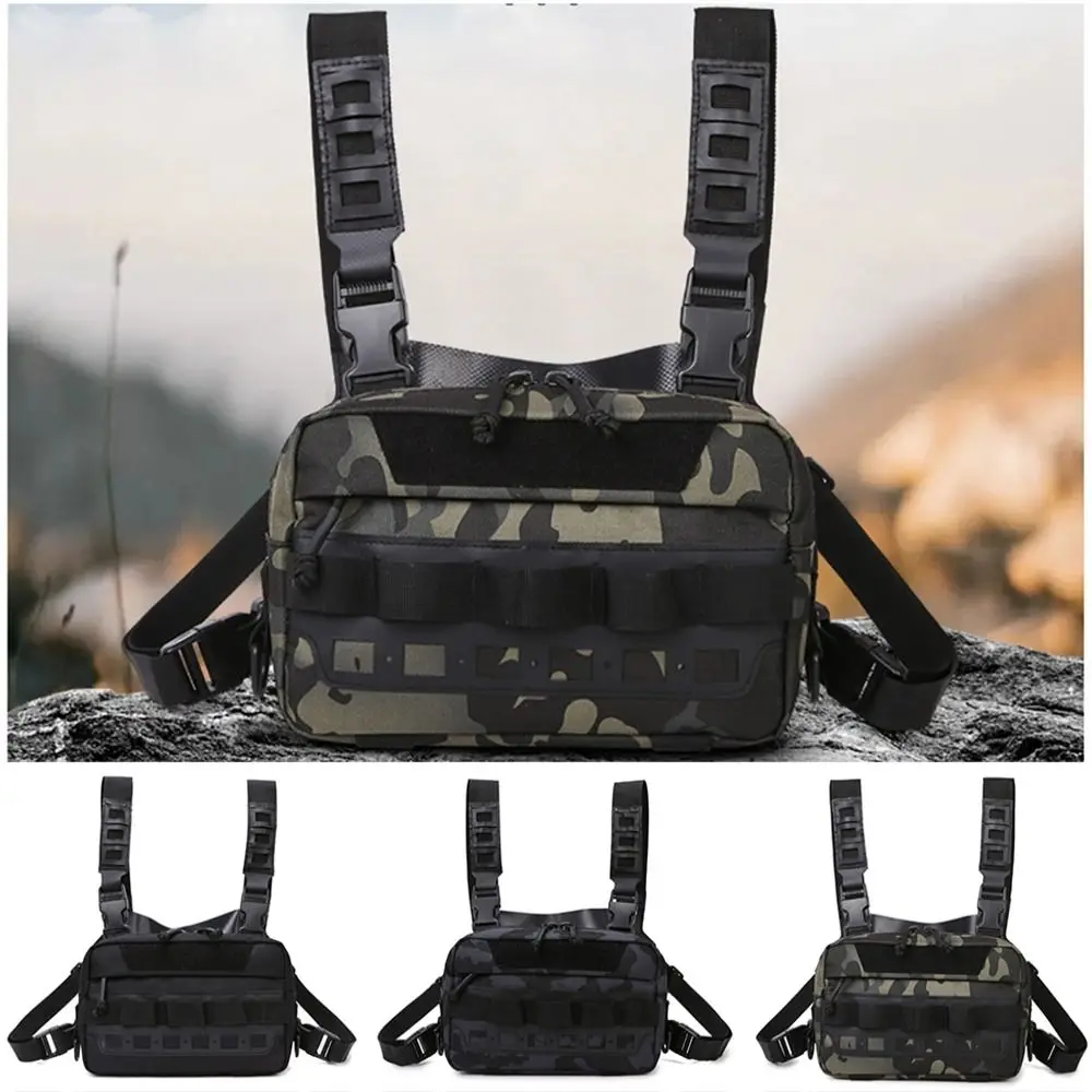 

Utility Polyester Fibre Outdoor Chest Bag Multi-functional Large Capacity Tackle Chest Bags Hunting Bags Men's