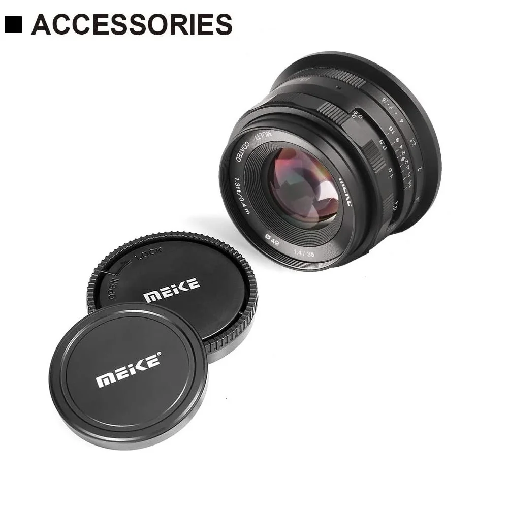 Meike 35 مللي متر f1.4 APS-C التركيز اليدوي عدسة ثابتة فتحة كبيرة لكاميرا نيكون Z-Mount Z30 Z50 Z6 Z7 Z6II Z7II Z8 II Z5 Z9 Z6III