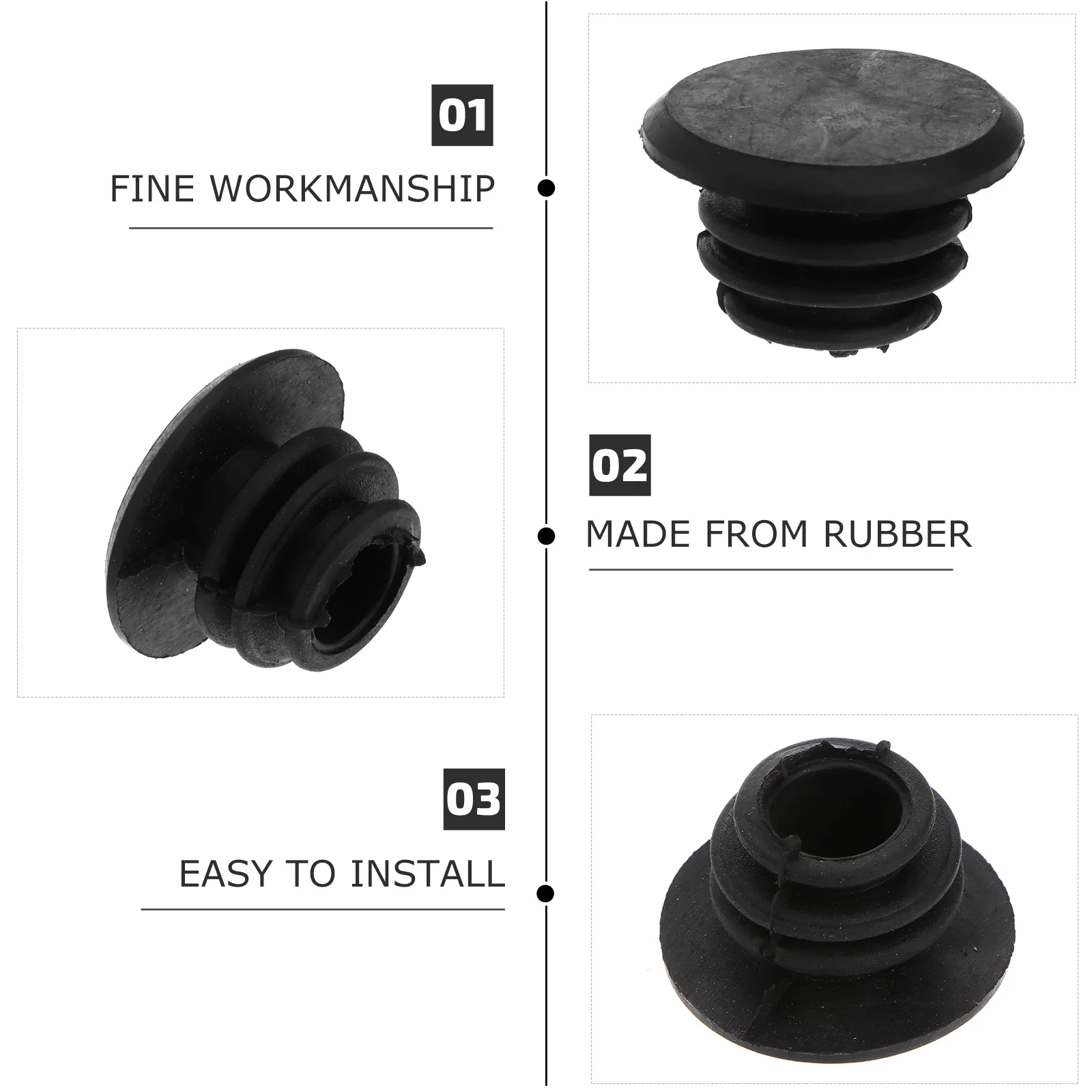 

20pcs Bicycle Handlebar End Caps 22Mm For Road Mountain Bike Bar Plugs Protection Grip Compatible Adult Bikes Cycling Accessory