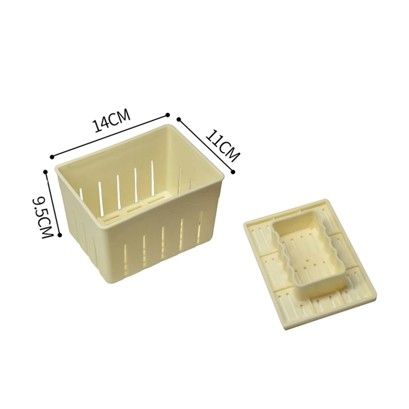 2PCS Tofu-Press Mould Food Grade PP DIY Homemade Tofu-Maker Pressing Mold Kit Kitchen Tool Tofu-Box Tofu-Press Mold Kit Durable
