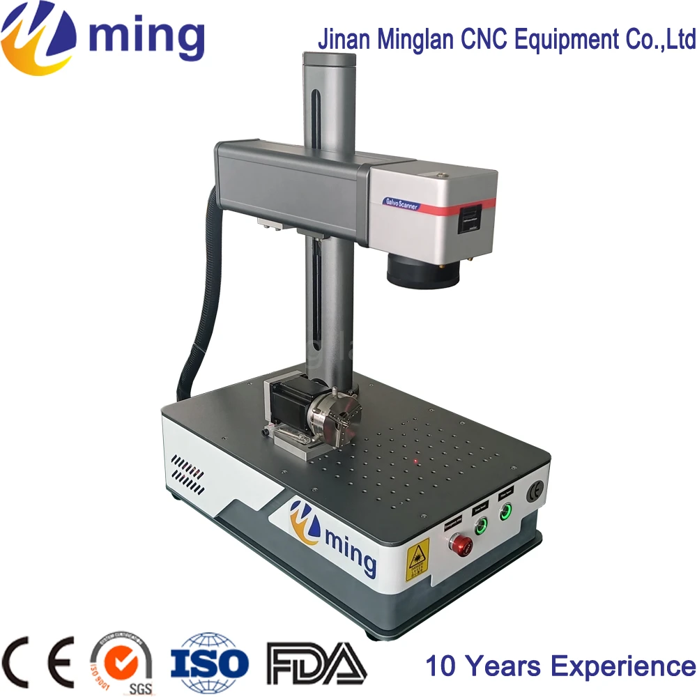 Mini Fiber Laser Marking Machine 20W 30W For Metal and Non-metal