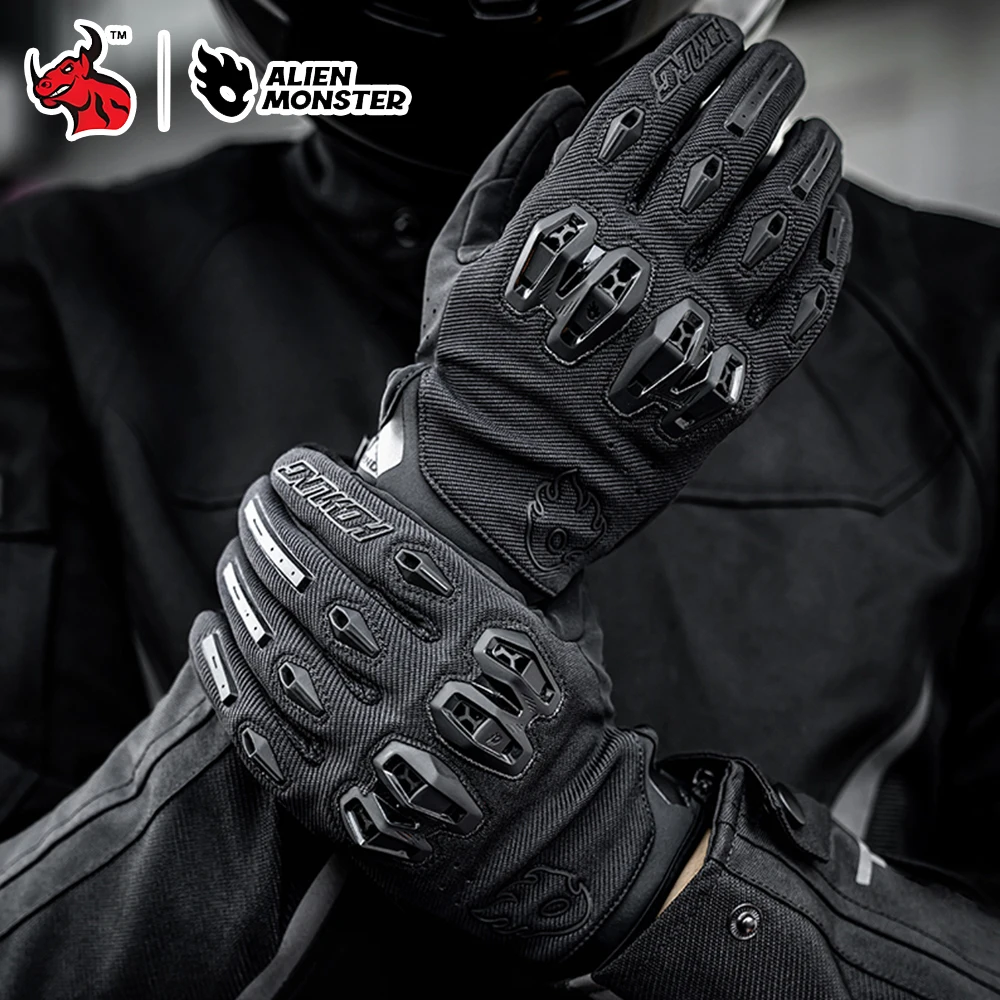 

Motorcycle Gloves for Summer Off-Road Riding Breathable Ventilated Motocross Gloves with Durable Armor Protection
