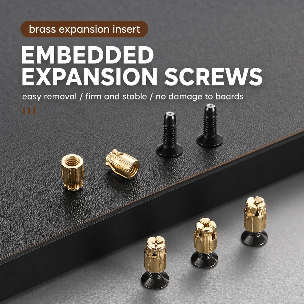 Cabinet Hinge Repair Inserts Reusable Fastener Kit 5‑20Pcs Solid Wood Door Hinge Reinforcement Fixing Hardware Accessories