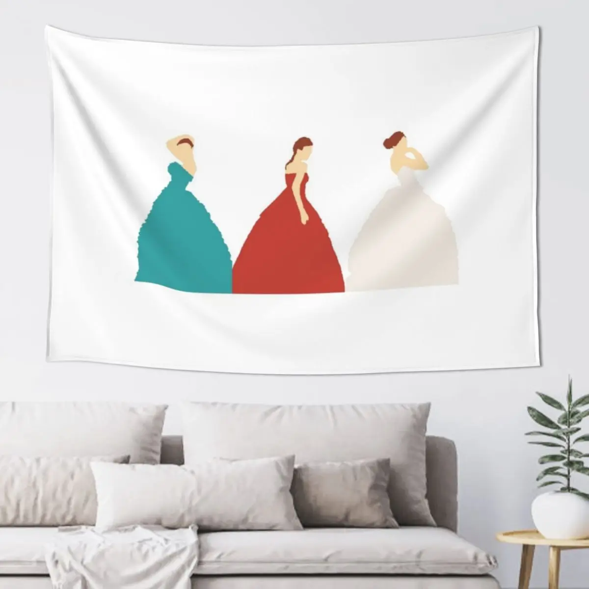 

The Selection Trilogy Silhouettes Tapestry Art Mural Hanging Wall Tapestry