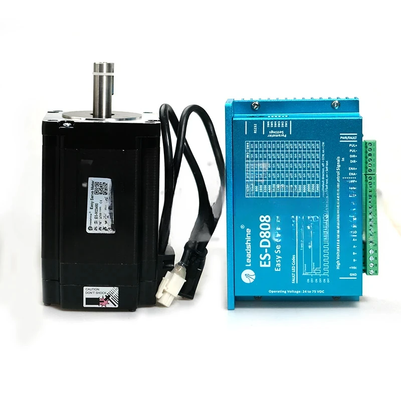 Leadshine 2 Phase NEMA34 easy servo hybrid servo driver kit ES-D808(HBS86) + ES-M23480 (86HSM85-E1) 8.0N.m With 3m cable