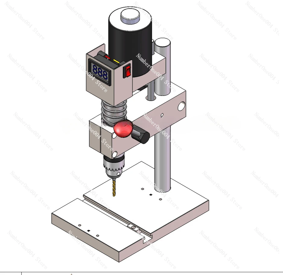 Electric Drill Three Craftsman Micro Second Generation Bench Drill Tapping Machine Milling Machine Precision Bench Drill