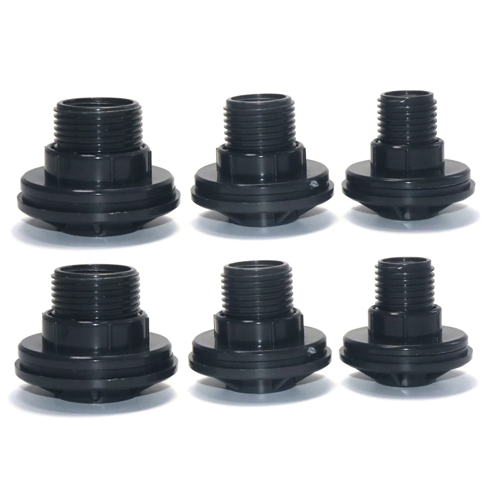 Plastic thread flange, internal and external thread rainwater bucket faucet adapter, IBC water outlet, car wash water pipe joint