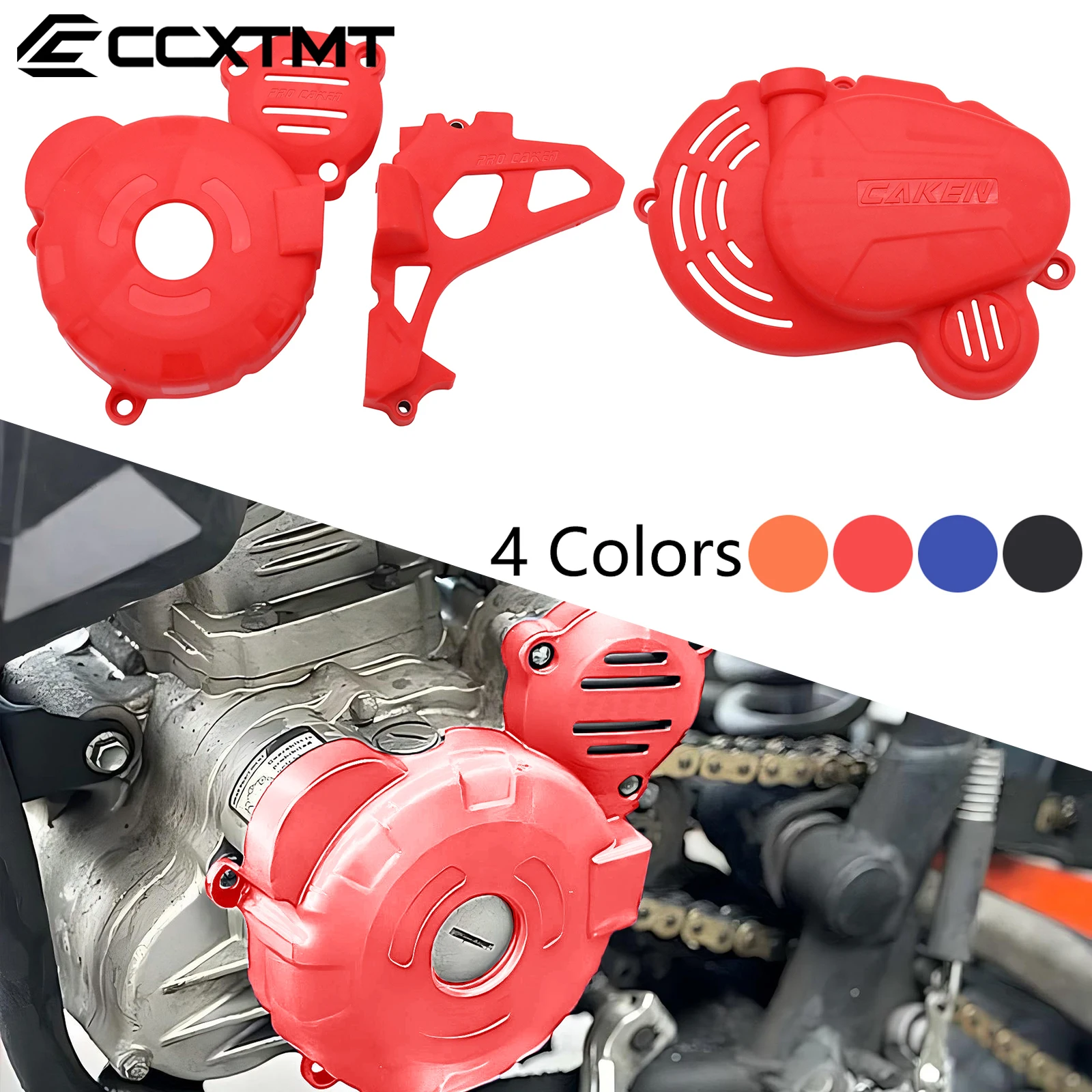 Protector de embrague de motor de plástico para motocicleta, cubierta de bomba de agua, Protector de encendido para motor ZongShen CB250F ZS172FMM-3 KAYO T4 BOSUER