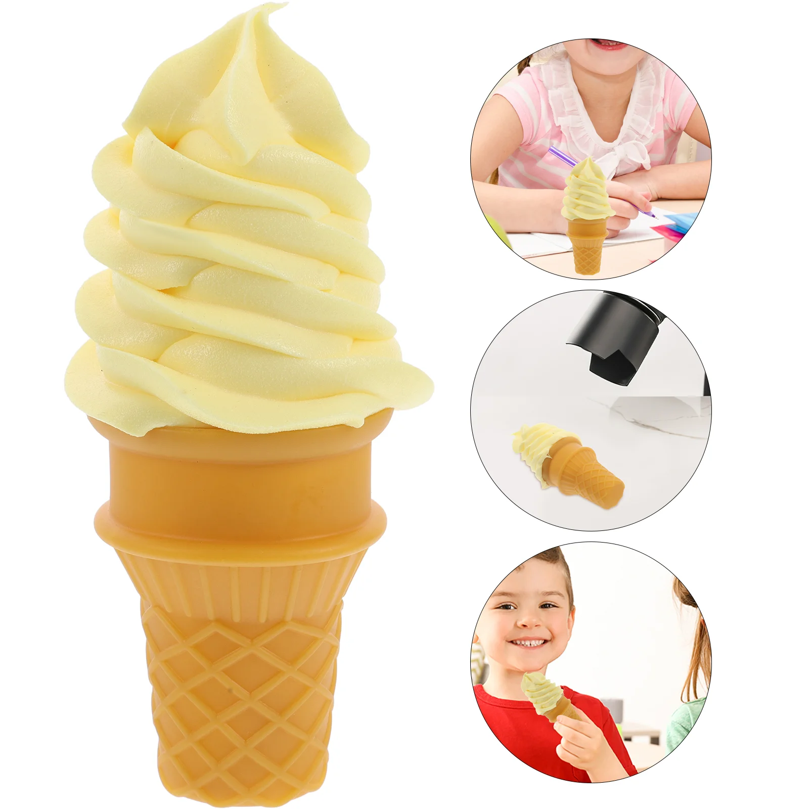 Simulation Ice Cream Realistic Fake Ice-cream Photo Prop Pretend Artificial Toy Imitation Model Plastic