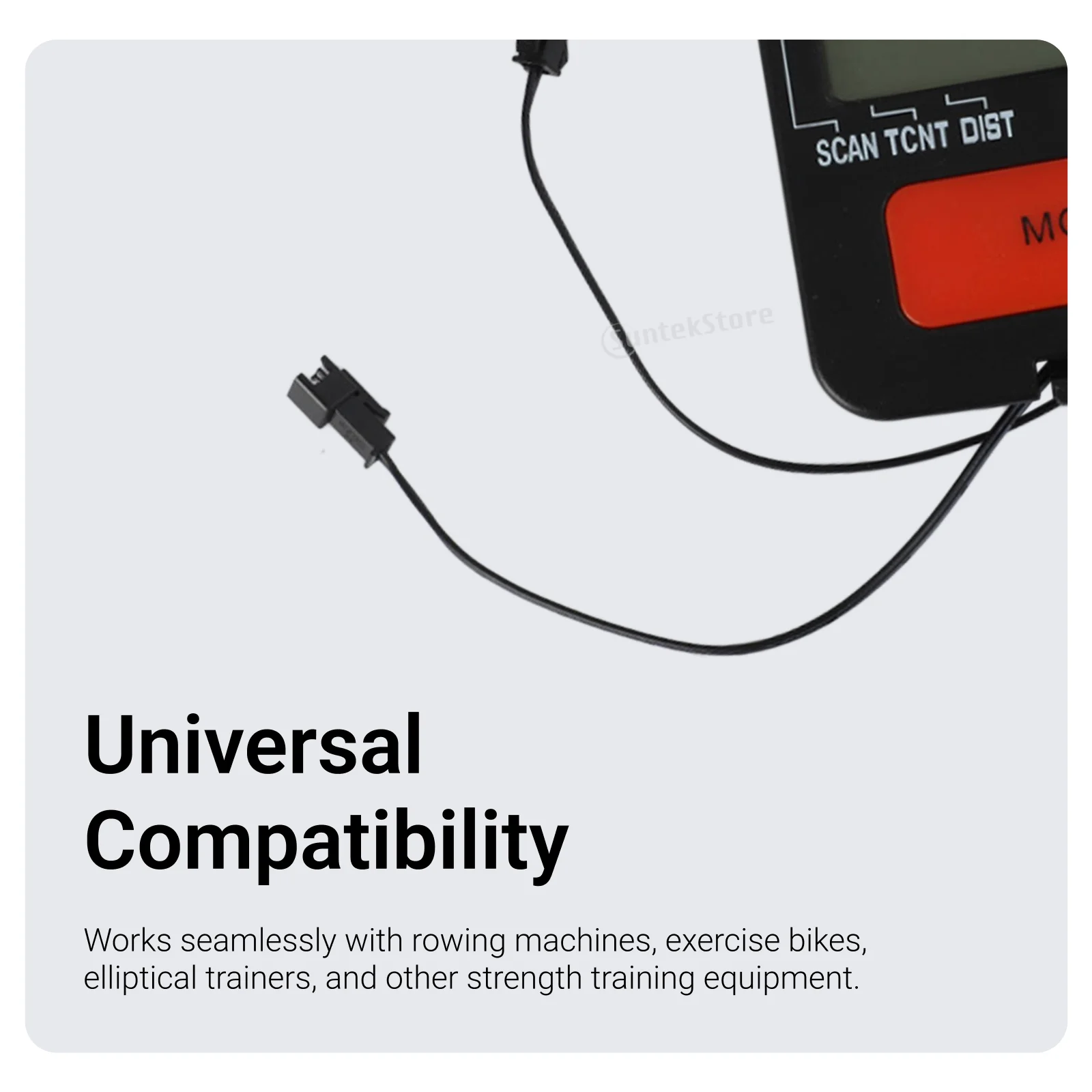 Monitor de máquina de remo, equipo Universal de Monitor de ritmo cardíaco para entrenamiento, gimnasio, bicicleta estática en casa, aparato de entrenamiento de fuerza