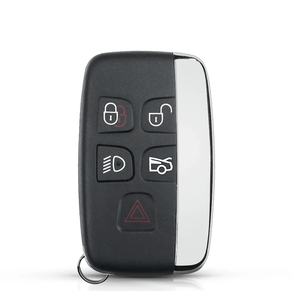 Dandkey Remote Key Shell 5 Buttons Case Replacement Fob For Land Rover Range Rover LR2 LR4 For Jaguar F-Pace F-Type XE XF XJ