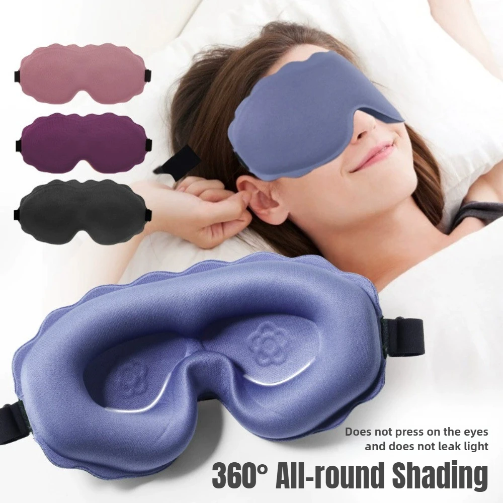 Viagem dormir ajuda 3d máscara de dormir bloquekout luz máscara de sono memória espuma sombra venda sono masker máscara facial eyepatch