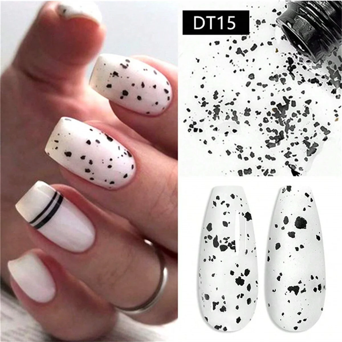 Eggshell Gel Nail Polish Semi Permanent Soak Off UV Gel Varnish Nail Art Top Coat Can Be Applies On Any Color Gel Nail Supplies