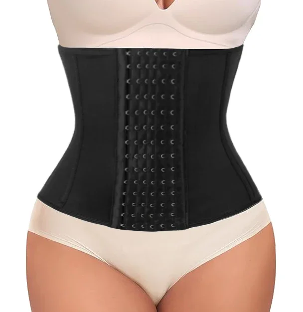 Women's Waist Trainer Corset - Hourglass Figure Bust To Hip Shaper For Lower Abdominal Fat Reduction Posture Support